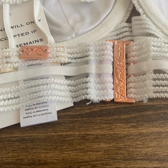 NWT For Love & Lemons Vera Underwire Bra Skivvies XS - Picture 2 of 7